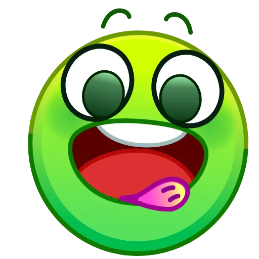 😦 Стикер «Psychopath Smiles» для Telegram