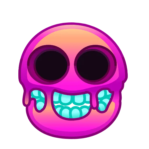 💀 Стикер «Psychopath Smiles» для Telegram