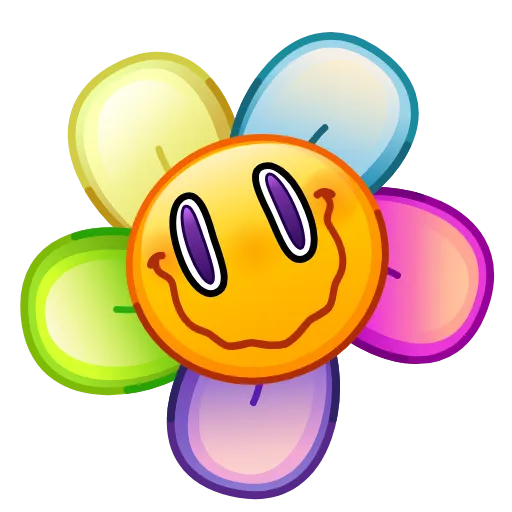 🌷 Стикер «Psychopath Smiles» для Telegram
