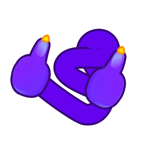 👍 Стикер «Psychopath Smiles» для Telegram