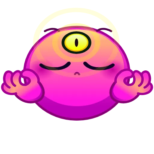 😌 Стикер «Psychopath Smiles» для Telegram