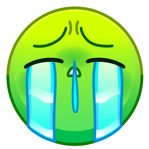 😭 Стикер «Psychopath Smiles» для Telegram
