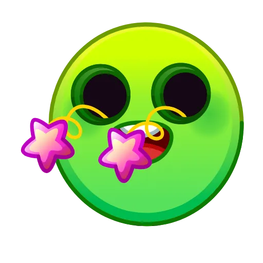 🤩 Стикер «Psychopath Smiles» для Telegram
