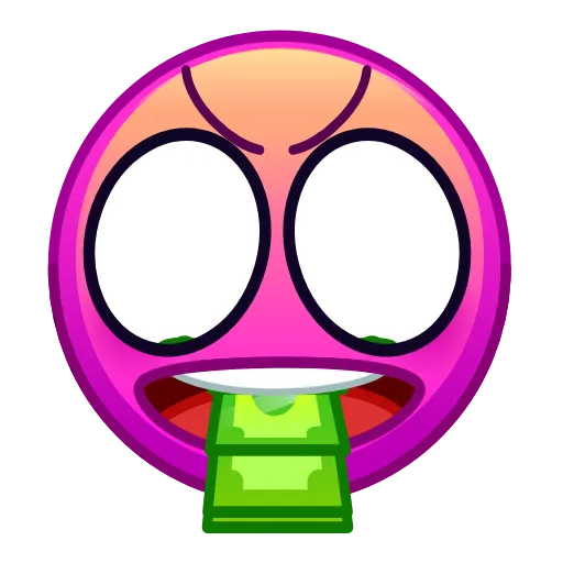 🤑 Стикер «Psychopath Smiles» для Telegram
