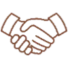 🤝 Эмодзи «Тёмно-бордовые буквы» для Telegram