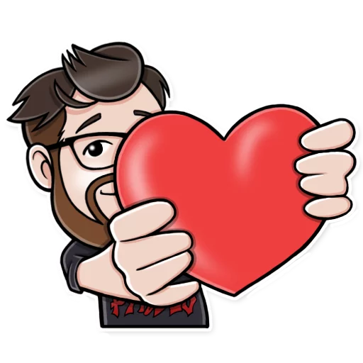 ❤ Стикер «& Tanik72» для Telegram