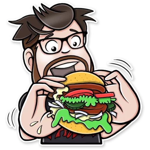 🍔 Стикер «& Tanik72» для Telegram