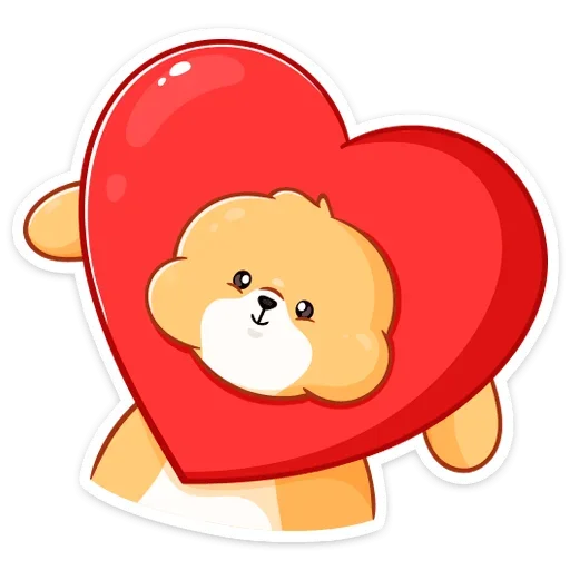 ❤️ Стикер «Рыжий пудинг» для Telegram