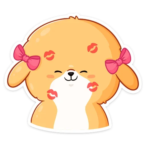 😘 Стикер «Рыжий пудинг» для Telegram