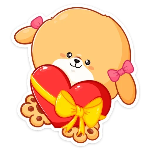 ❤️ Стикер «Рыжий пудинг» для Telegram