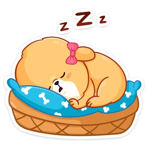 😴 Стикер «Рыжий пудинг» для Telegram