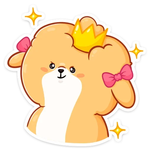 👸 Стикер «Рыжий пудинг» для Telegram