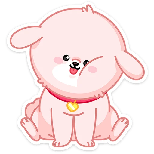 🐕 Стикер «Пёс Пудинг» для Telegram