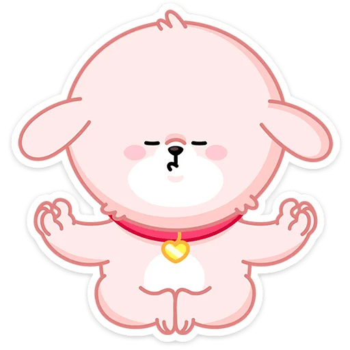 🐕 Стикер «Пёс Пудинг» для Telegram