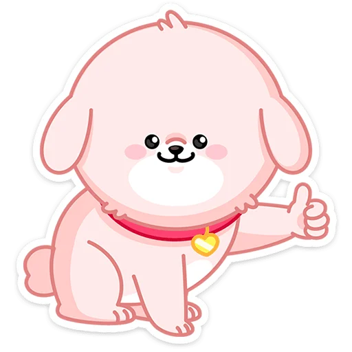 🐕 Стикер «Пёс Пудинг» для Telegram