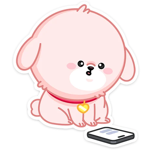 🐕 Стикер «Пёс Пудинг» для Telegram