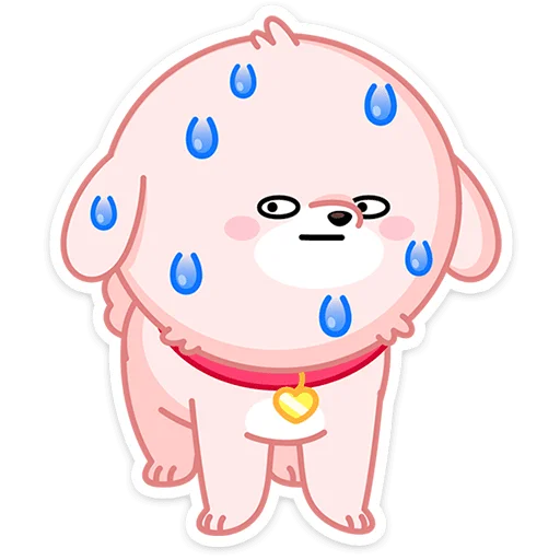 🐕 Стикер «Пёс Пудинг» для Telegram