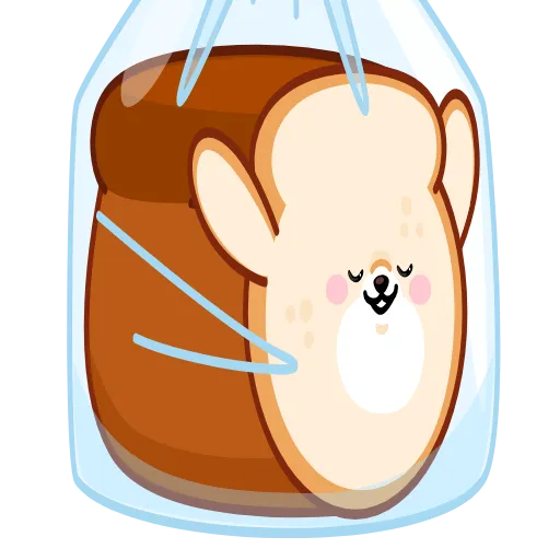 🍞 Эмодзи «Пёс Пудинг» для Telegram