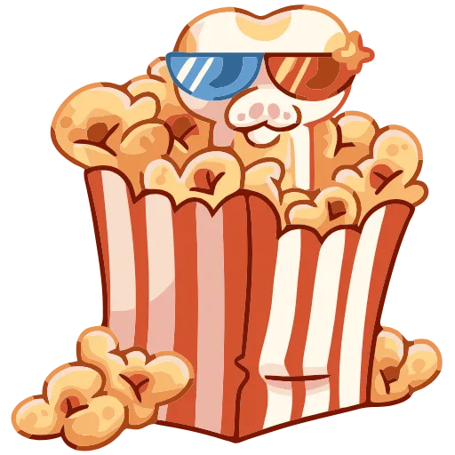 🍿 Эмодзи «Питончик Пончик» для Telegram