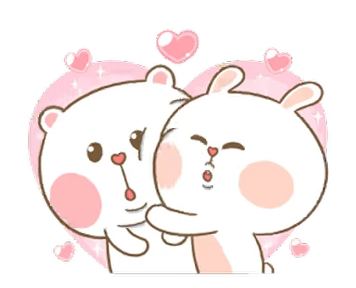 ❤️ Стикер «Puffy Rabbit» для Telegram
