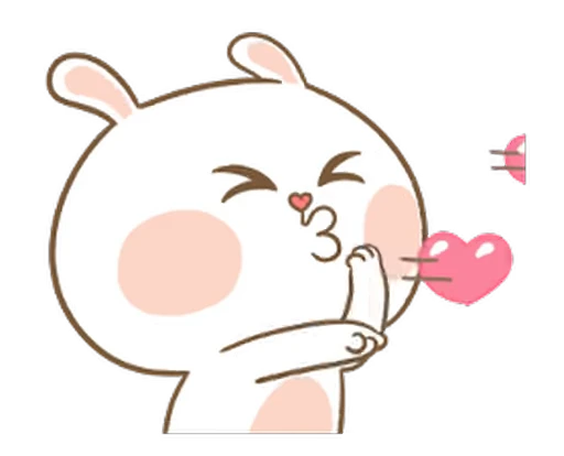 💋 Стикер «Puffy Rabbit» для Telegram