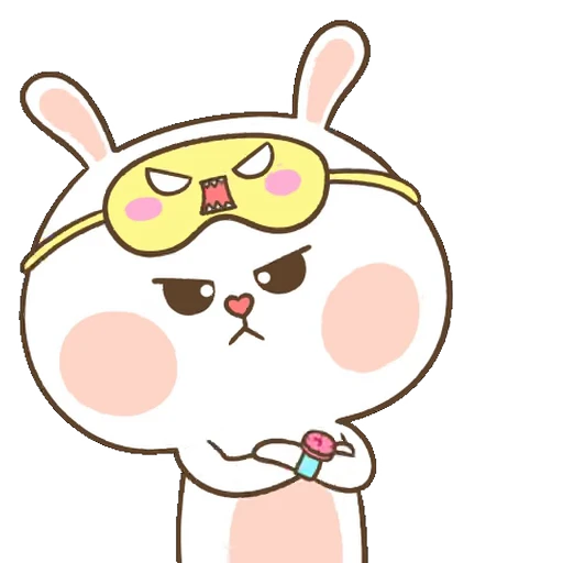 Стикерпак Puffy Rabbit для Telegram — скачать