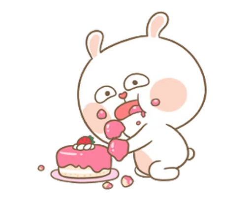 😨 Стикер «Puffy Rabbit» для Telegram