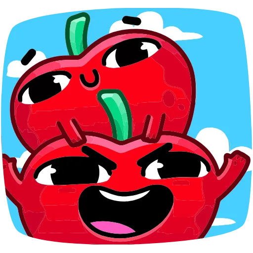 ☺️ Эмодзи «Вишнёвые оптимисты» для Telegram