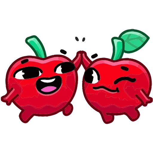 🤝 Эмодзи «Вишнёвые оптимисты» для Telegram