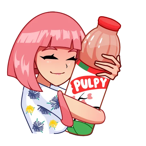☺️ Стикер «Pulpy» для Telegram