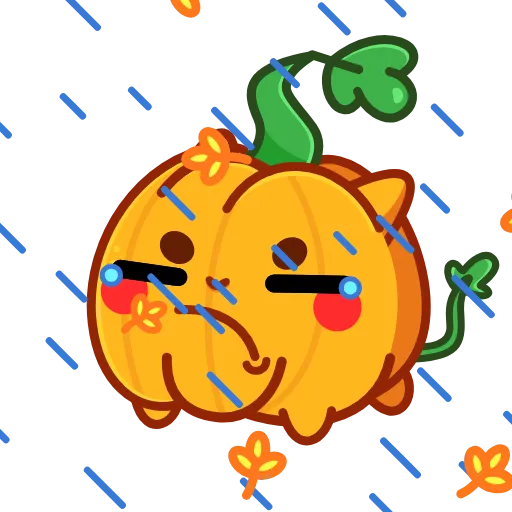 🌧 Стикер «Happy Halloween» для Telegram