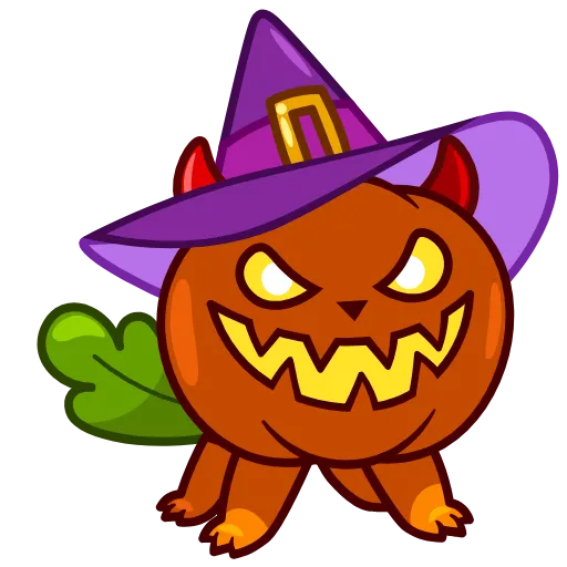 😈 Стикер «Pumpkin Cat» для Telegram