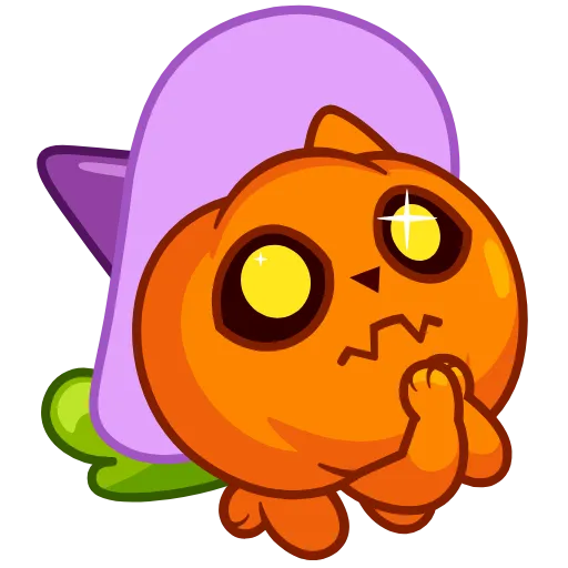🥺 Стикер «Pumpkin Cat» для Telegram