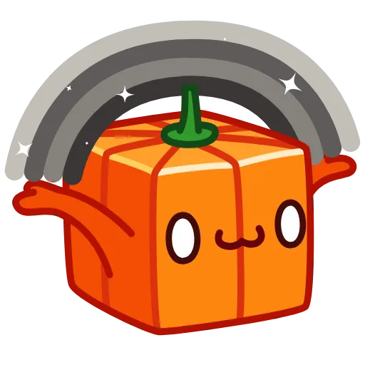 😐 Стикер «Pumpkin Cube» для Telegram