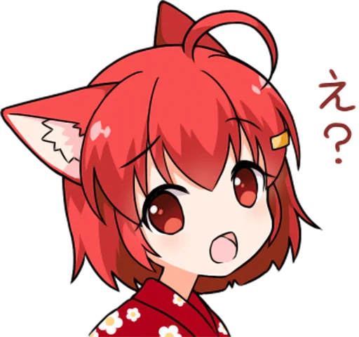 😯 Стикер «Ai Miyama Daily conversation 2» для Telegram