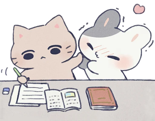 📖 Стикер «a y u •» для Telegram