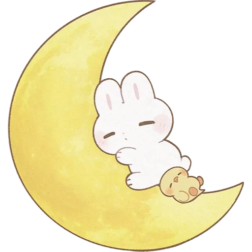 🌙 Стикер «a y u •» для Telegram