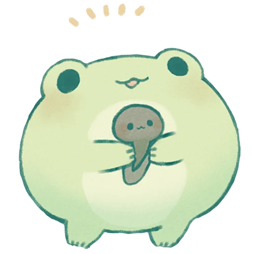 🐸 Стикер «a y u •» для Telegram