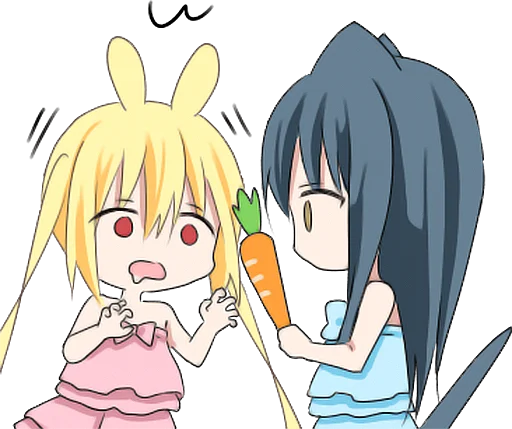 🥕 Стикер «Girls Love Story 4 •» для Telegram