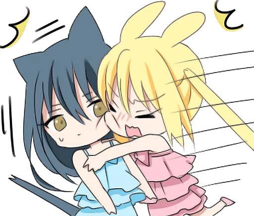 😫 Стикер «Girls Love Story 4 •» для Telegram