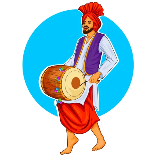 Стикерпак Bhangra ਭੰਗੜਾ для Telegram — скачать