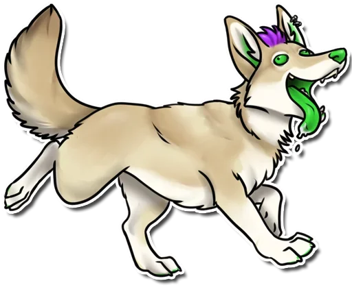 Стикерпак Punk Dog для Telegram — скачать