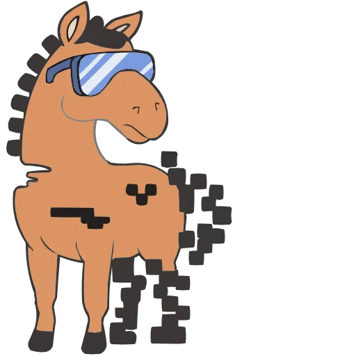 🐴 Эмодзи «Набор эмоджи «Каламбуры» из ВК в качестве» для Telegram