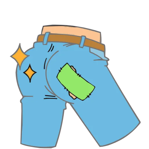 👖 Эмодзи «Набор эмоджи «Каламбуры» из ВК в качестве» для Telegram