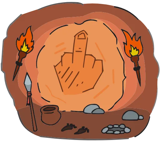 🖕 Эмодзи «Набор эмоджи «Каламбуры» из ВК в качестве» для Telegram