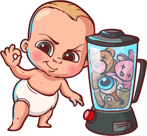 👌 Стикер «Стрёмный Пупс ICQ» для Telegram