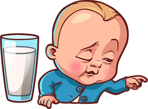 🥛 Стикер «Стрёмный Пупс ICQ» для Telegram