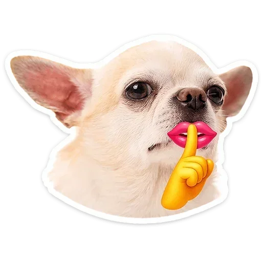 🤫 Стикер «Песики» для Telegram