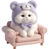 🫠 Эмодзи «Фиолетовый мишка» для Telegram