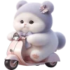 🏍 Эмодзи «Фиолетовый мишка» для Telegram